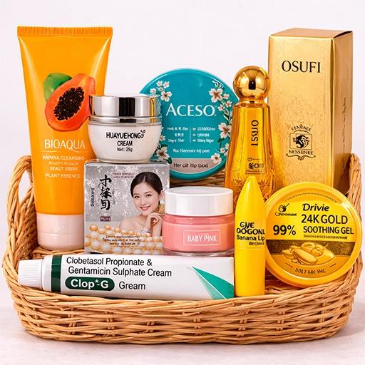 Signature Combo - 7 pearl + Acesso + Baby Sunscreen + payaya Facewash+Osufi + Gift 24K gel+clopG+Lip Balm