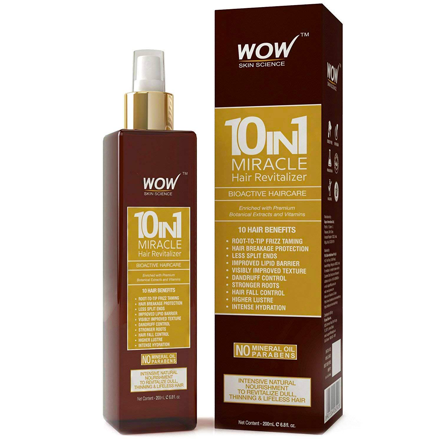 WOW 10 In 1 Miracle Hair Oil 200ML  - Makeup & Cosmetics  Shop in Bangladesh