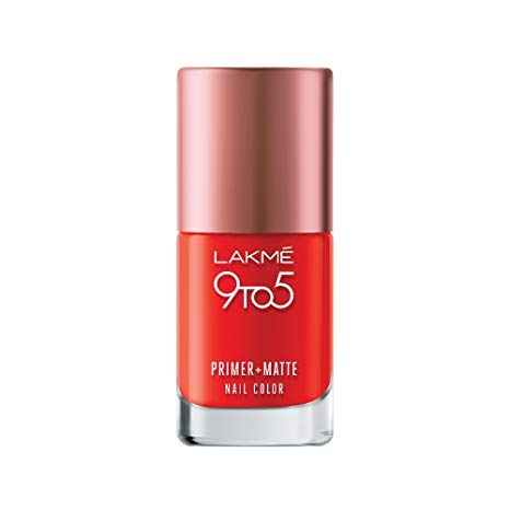 Lakme 9 to 5 Primer and Matte Nail Color – Crimson Matte (9ml) |   - Makeup & Cosmetics Shop in Bangladesh